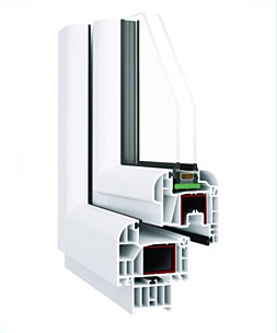 Sześciokomorowy system o szerokości zabudowy 80mm. Elegancki zaokrąglony kształt.